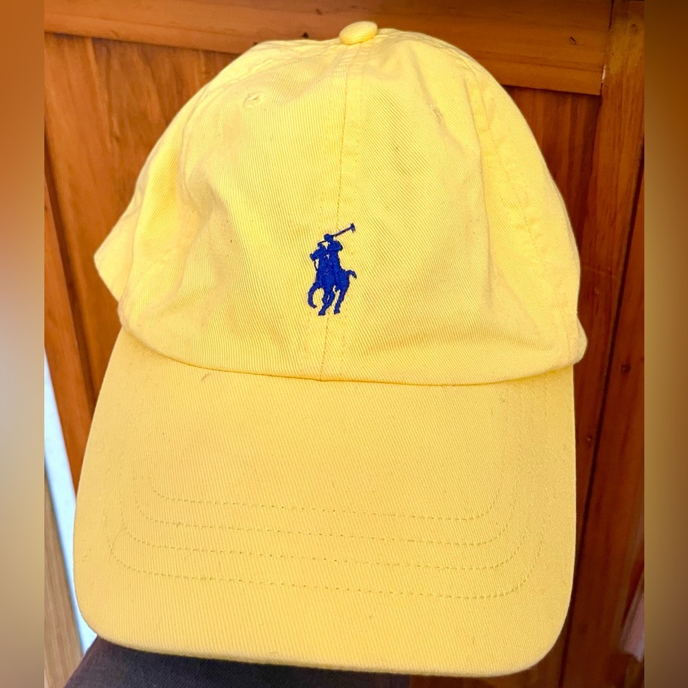 Polo Ralph Lauren yellow logo baseball hat
